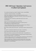 PHY 102 Exam 1 Questions And Answers &lpar;Verified And Updated&rpar;