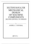 Solution Manual For Mechanical Design of Machine Components Second Edition SI Version by Ansel C.Ugural 