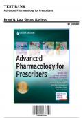 Test Bank: Advanced Pharmacology for Prescribers 1st Edition by Kayingo - Ch. 1-36, 9780826195463, with Rationales