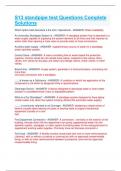 S13 standpipe test Questions Complete Solutions