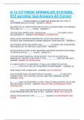 S-12 CITYWIDE SPRINKLER SYSTEMS&comma; S12 sprinkler test Answers All Correct
