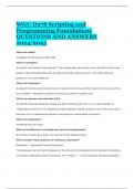 WGU D278 Scripting and Programming Foundations QUESTIONS AND ANSWERS 2024&sol;2025