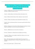 HOSA Nutrition: Vitamins and Minerals (T) Exam Study Guide with Questions and Correct Answers