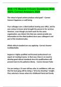 BHS 175 Module 9 Exam Questions With 100&percnt; Correct Answers 2024