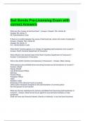 Bail Bonds Pre-Licensing Exam with correct Answers-Graded A