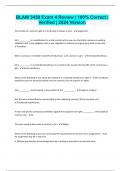 BLAW 3430 Exam 4 Review &vert; 100&percnt; Correct &vert;  Verified &vert; 2024 Version