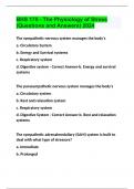 BHS 175 The Physiology of Stress &lpar;Questions and Answers&rpar; 2024