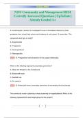 N215 Community and Management HESI Correctly Answered Questions&vert; UpToDate &vert;  Already Graded A&plus; 