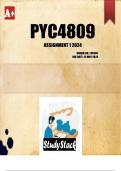 PYC4809 Assignment 1 2024 (ANSWERS)