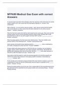NFPA99 Medical Gas Exam with correct Answers
