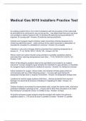 Medical Gas 6010 Installers Practice Test 100% solved