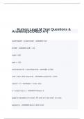 Kumon Level M Test Questions & Answers(SCORED A+)