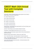 CBEST Math 2024 Actual Test with Complete Solutions &lpar;1&rpar;