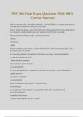 PSY 366 Final Exam Questions With 100&percnt; Correct Answers