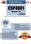 CSP4801 Assignment 1 2024 (684809) - DUE 22 MAY 2024