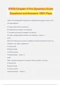 IFSTA Chapter 4 Fire Dynamics Exam Questions and Answers 100% Pass