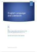 OCR 2023 GCE ENGLISH LANGUAGE AND LITERATURE H074/01: NONFICTION WRITTEN AND SPOKEN TEXTS AS LEVEL QUESTION PAPER & MARK SCHEME (MERGED)
