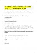 NAS 2 CHALLENGE EXAM 2024 WITH 100% ACCURATE SOLUTIONS