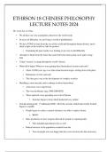 ETHRSON 18 CHINESE PHILOSOPHY LECTURE NOTES 2024