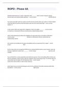 ROPD - Phase 4A Exam With Actual Questions And Answers&vert; 2024&period;
