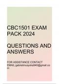 CBC1501 Exam pack 2024(Questions and answers)