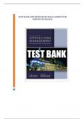 Test Bank for Principles of Operations Management (9th Edition) by Jay Heizer (Author), Barry Render (Author)