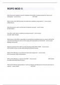 ROPD MOD 5 Study Guide With 100&percnt; Verified Guaranteed A&plus; Success&period;