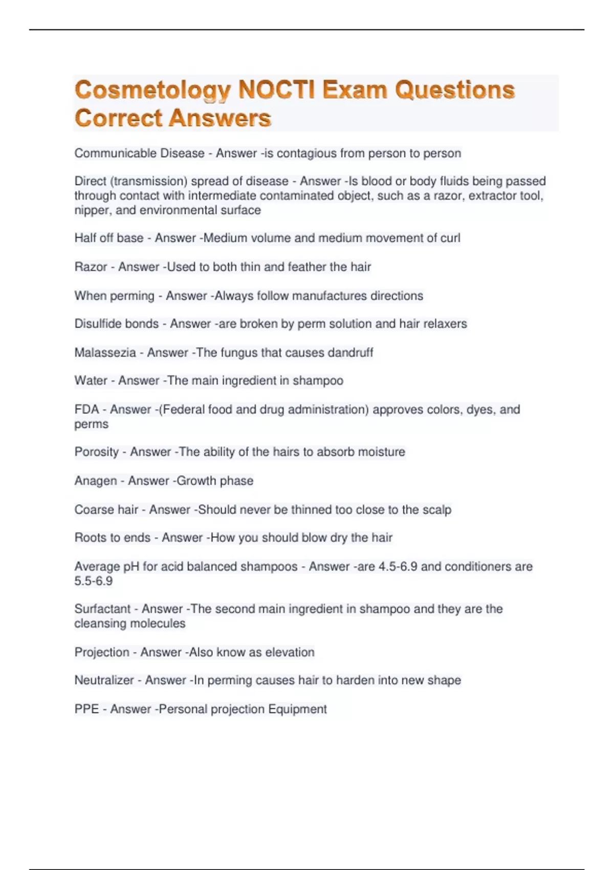NOCTI 2024 Review Actual Exam Questions And Revised Correct Answers ...