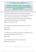 Pearson's Practice Exam -Arts &lpar;Actual&rpar; Correctly Answered Questions&vert; UpToDate &vert;  Already Graded A&plus;