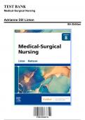 Test Bank: Medical-Surgical Nursing, 8th Edition by Adrianne Dill Linton - Chapters 1-63, 9780323826716 | Rationals Included