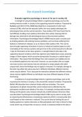 issues and debates use of knowledge in cognitive psychology essay (8)