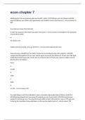 Econ Chapter 7 Study Guide Test.