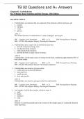 TB 02 Questions and A&plus; Answers