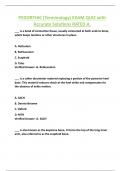 PEDORTHIC (Terminology) EXAM QUIZ with  Accurate Solutions RATED A.
