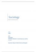 OCR 2023 GCE Sociology H580/03: Debates in contemporary society A Level Question Paper & Mark Scheme (Merged)