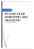 DVA1501 EXAM SEMESTER 1 2023 &lpar;MAY&sol;JUNE&rpar;