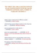 NSC FIRST AID&comma; CPR & AED 2024 NEWEST  EXAM 150 QUESTIONS WITH DETAILED  VERIFIED ANSWERS &lpar;100&percnt; CORRECT&rpar;  &sol;ALREADY GRADED A&plus;