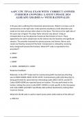 AAPC CPC FINAL EXAM WITH  CORRECT ANSWER &lpar;VERIFIED ANSWERS&rpar;  LATEST UPDATE 2024 ALREADY GRADED A&plus; WITH RATIONALES