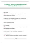 WGP Exam 1 Correctly Answered Questions&vert;  UpToDate &vert; Already Graded A&plus;