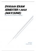 DVA1501 EXAM SEMESTER 1 2023 &lpar;MAY&sol;JUNE&rpar;