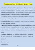 Washington State Real Estate Broker Exam Questions and Answers &lpar;2024 &sol; 2025&rpar; &lpar;Verified Answers&rpar;
