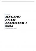 MNG3701 EXAM SEMESTER 1 2023 
