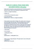 NURS 671 CLINICAL FINAL EXAM 100&percnt;  ACCURATE RATED A &lpar;Dunphy&rpar;