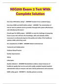 NSG310 Exam 2 Test With Complete Solution