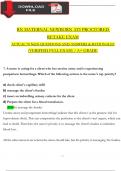 2023 RN MATERNAL NEWBORN ATI PROCTORED RETAKE EXAM WITH 70 NGN QUESTIONS AND ANSWERS & RATIONALES (VERIFIED FULL EXAM) / A+ GRADE 