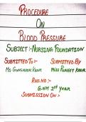 Blood Pressure ( Nursing fundamental)