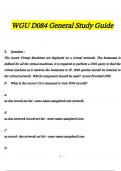 WGU D084 General Study Guide Questions and Answers 2024 &sol; 2025 &vert; 100&percnt; Verified Answers