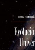 Presentación de la evolución del universo