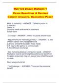 Mgt 103 Demill Midterm 1 Exam Questions & Revised  Correct Answers. Guarantee Pass!!