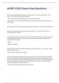 ACRP CCRC Exam Prep Questions Correctly Answered And Updated&period;